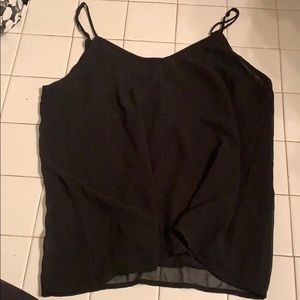 Black spaghetti strap top